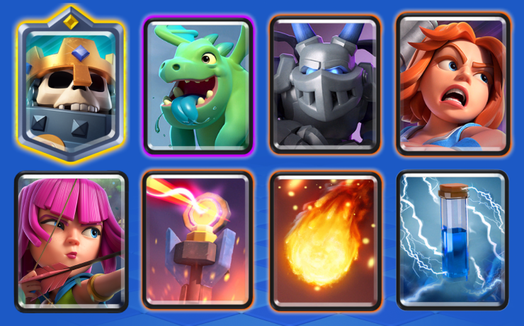 Skeleton King Beatdown Hero Clash Royale Decks