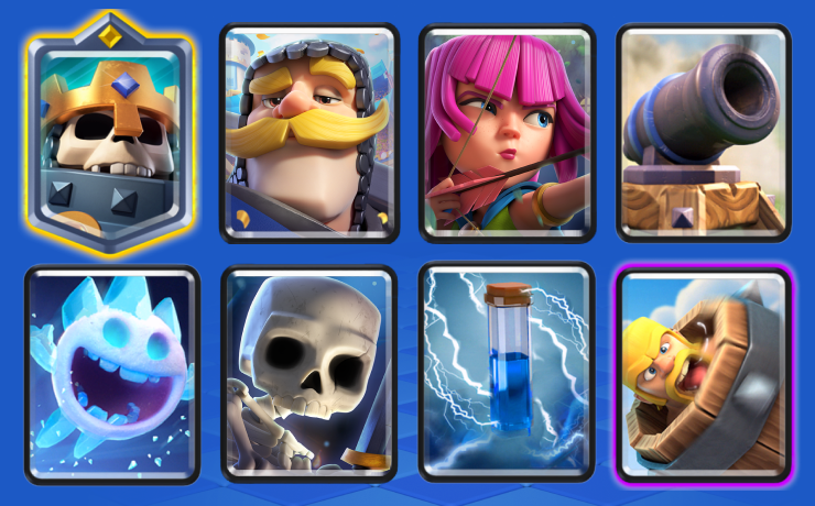 Skeleton King Pressure Hero Clash Royale Decks