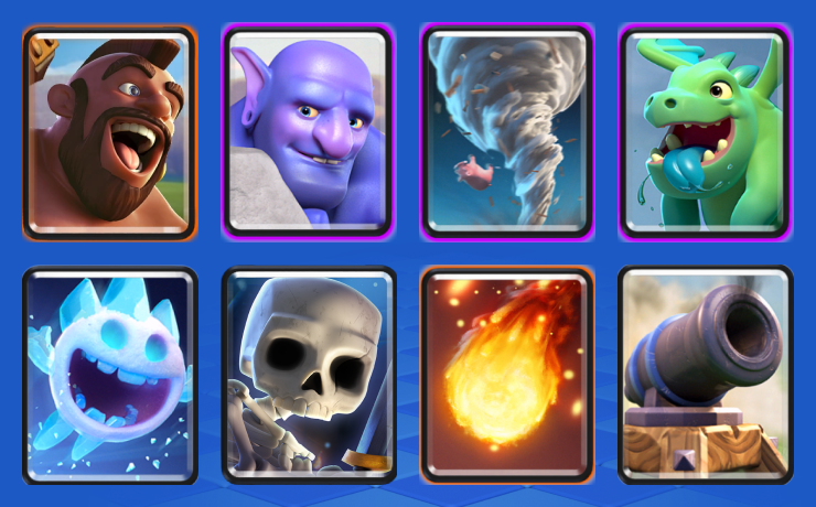 DECK #18_ HOG RIDER BOWLER TORNADO CONTROL
