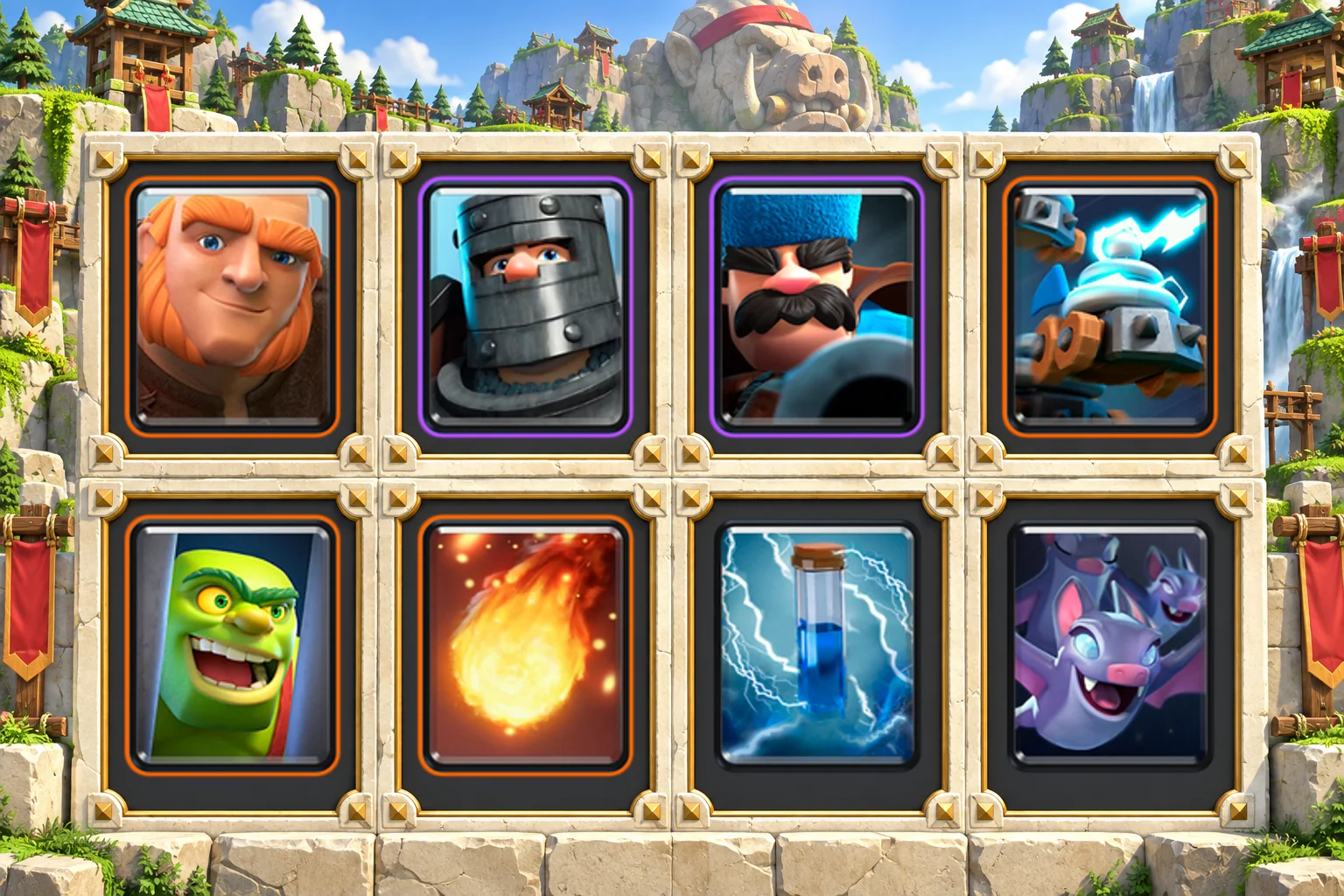 Giant Hunter Zappies: Giant, Dark Prince, Hunter, Zappies, Goblin Cage, Fireball, Zap, Bats