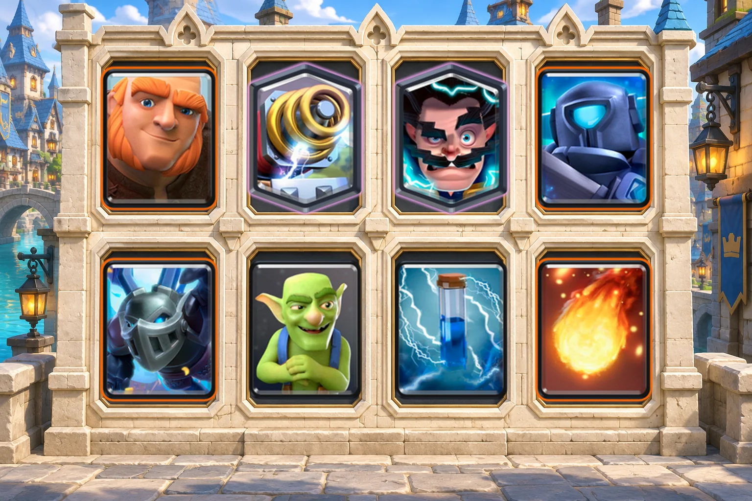Giant Sparky Reset Support: Giant, Sparky, Electro Wizard, Mini P.E.K.K.A, Mega Minion, Goblins, Zap, Fireball