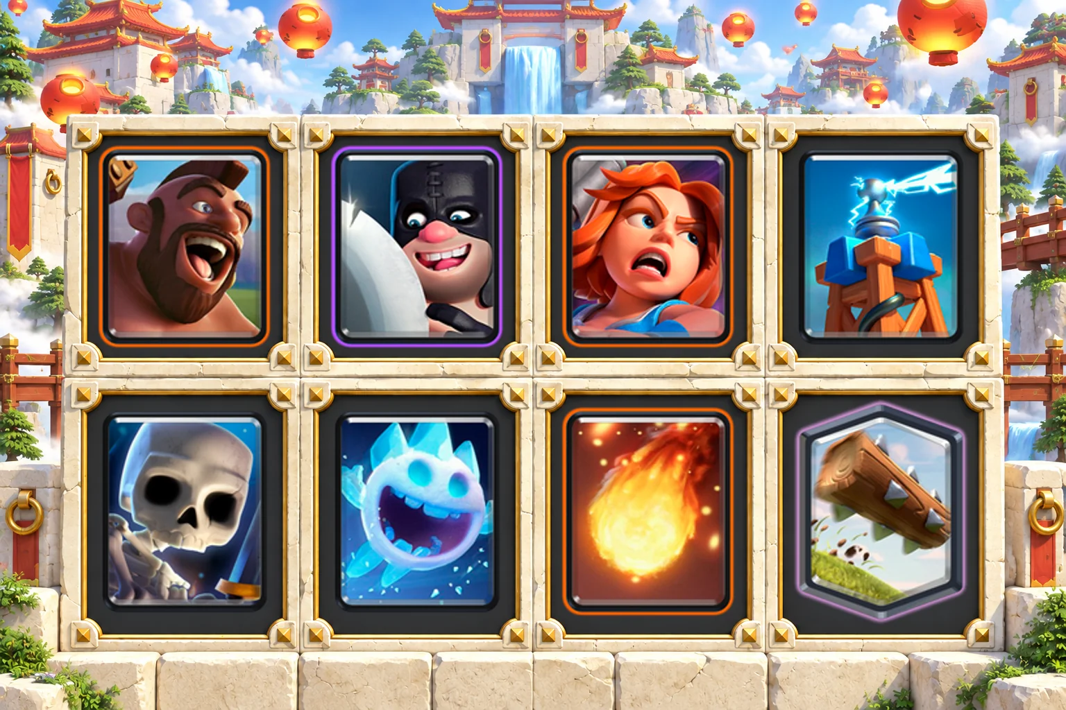 Hog Executioner Tesla: Hog Rider, Executioner, Valkyrie, Tesla, Skeletons, Ice Spirit, Fireball, The Log