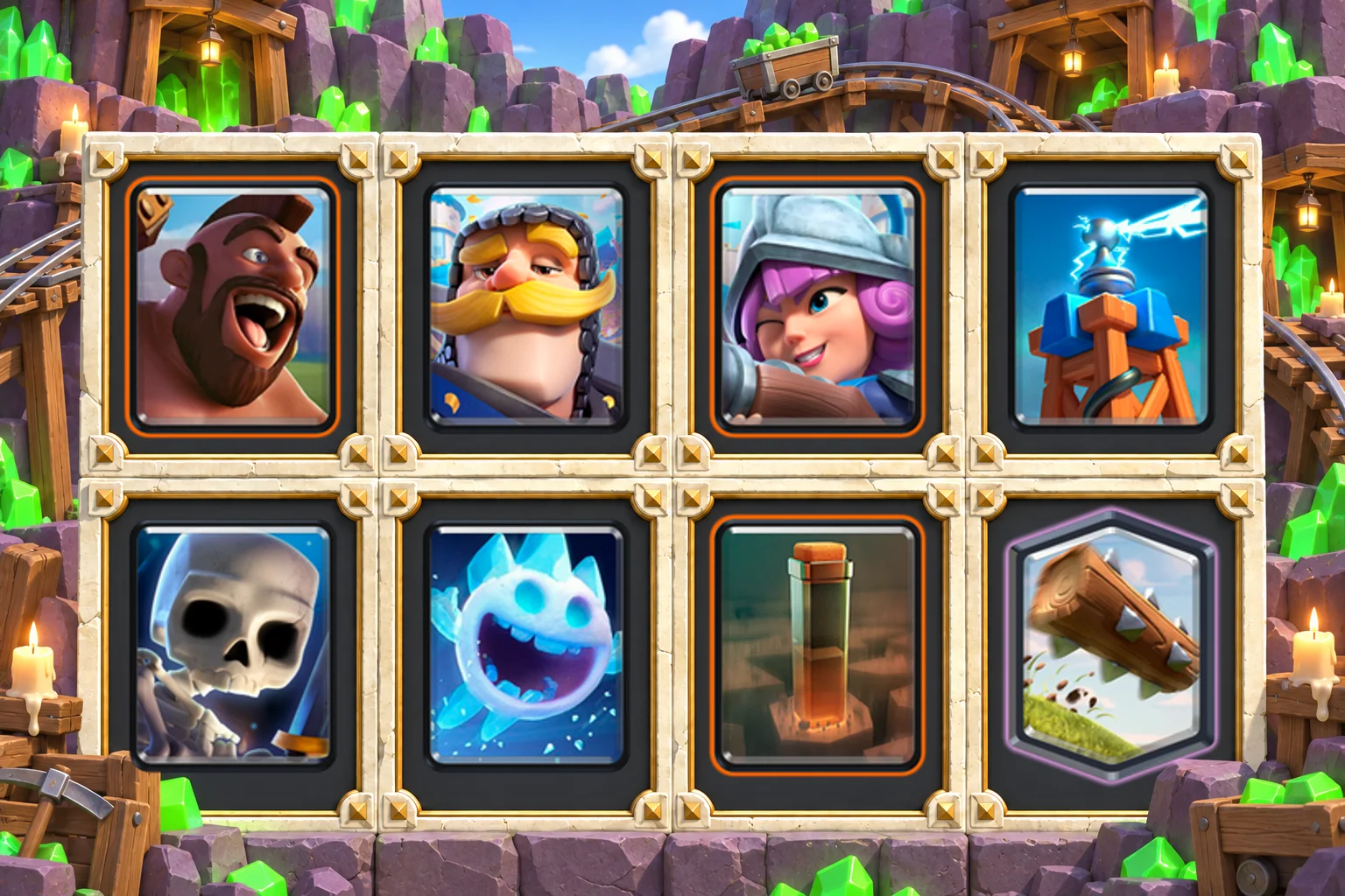 Hog Musketeer Earthquake: Hog Rider, Knight, Musketeer, Tesla, Skeletons, Ice Spirit, Earthquake, The Log