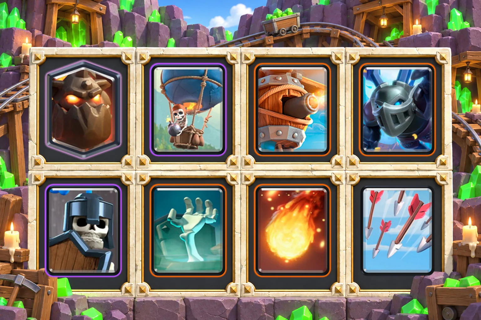 Lava Balloon Flying Machine: Lava Hound, Balloon, Flying Machine, Mega Minion, Guards, Tombstone, Fireball, Arrows