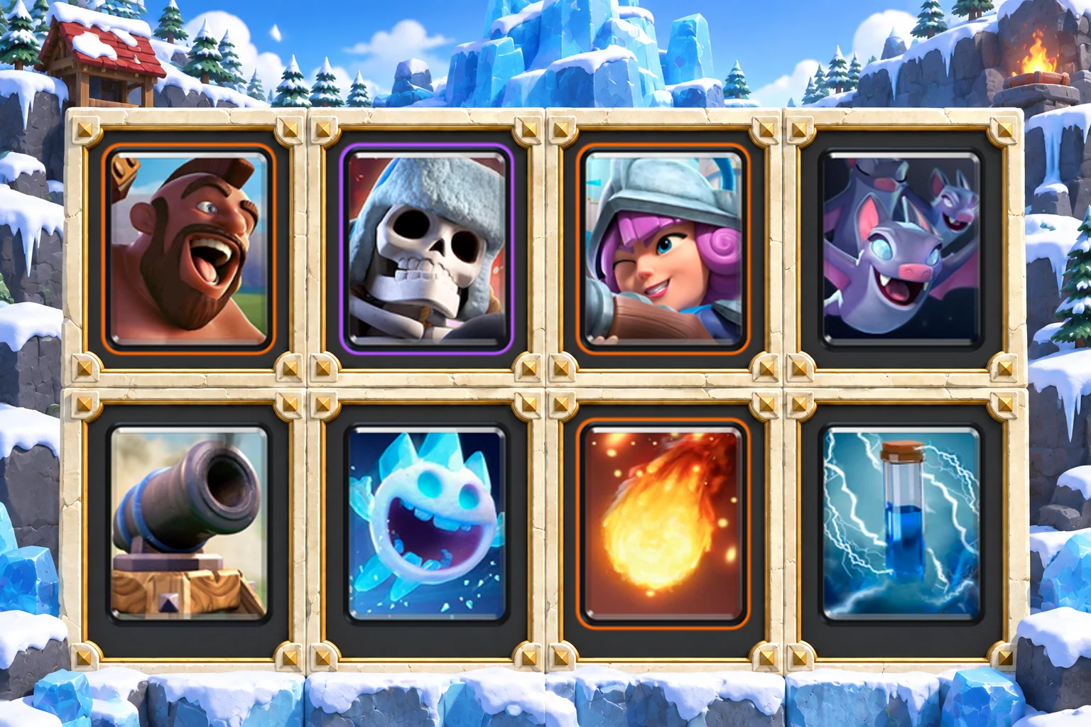 Hog Giant Skeleton Stopper: Hog Rider, Giant Skeleton, Musketeer, Bats, Cannon, Ice Spirit, Fireball, Zap