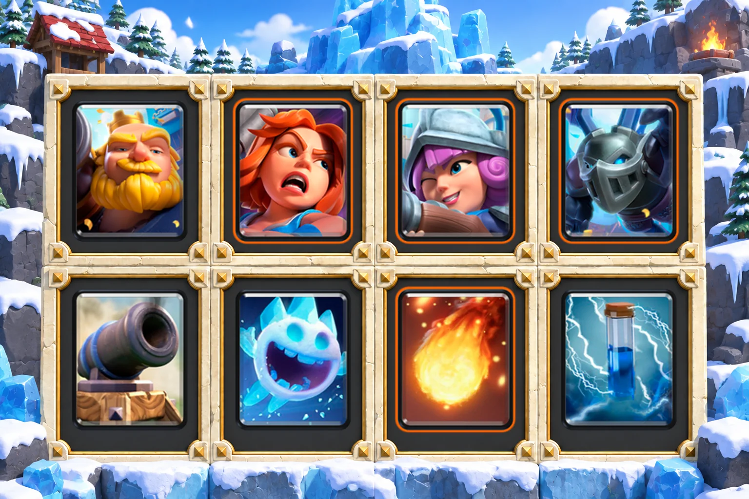 Royal Giant Fireball Control: Royal Giant, Valkyrie, Musketeer, Mega Minion, Cannon, Ice Spirit, Fireball, Zap