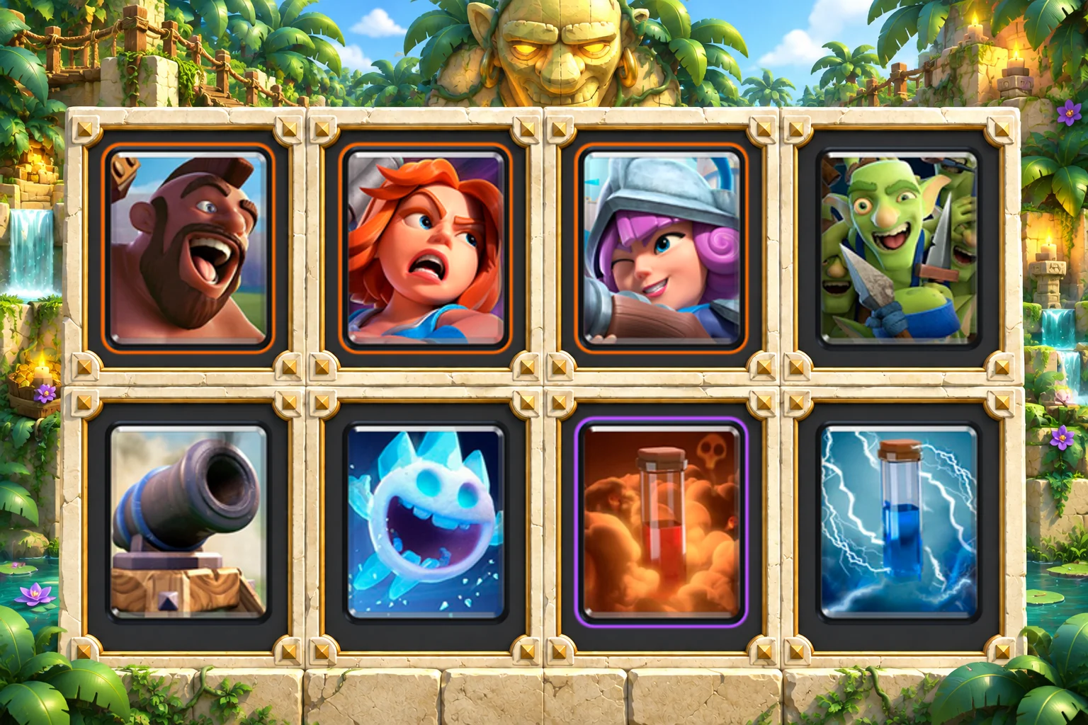 Hog Poison Valkyrie: Hog Rider, Valkyrie, Musketeer, Goblin Gang, Cannon, Ice Spirit, Poison, Zap