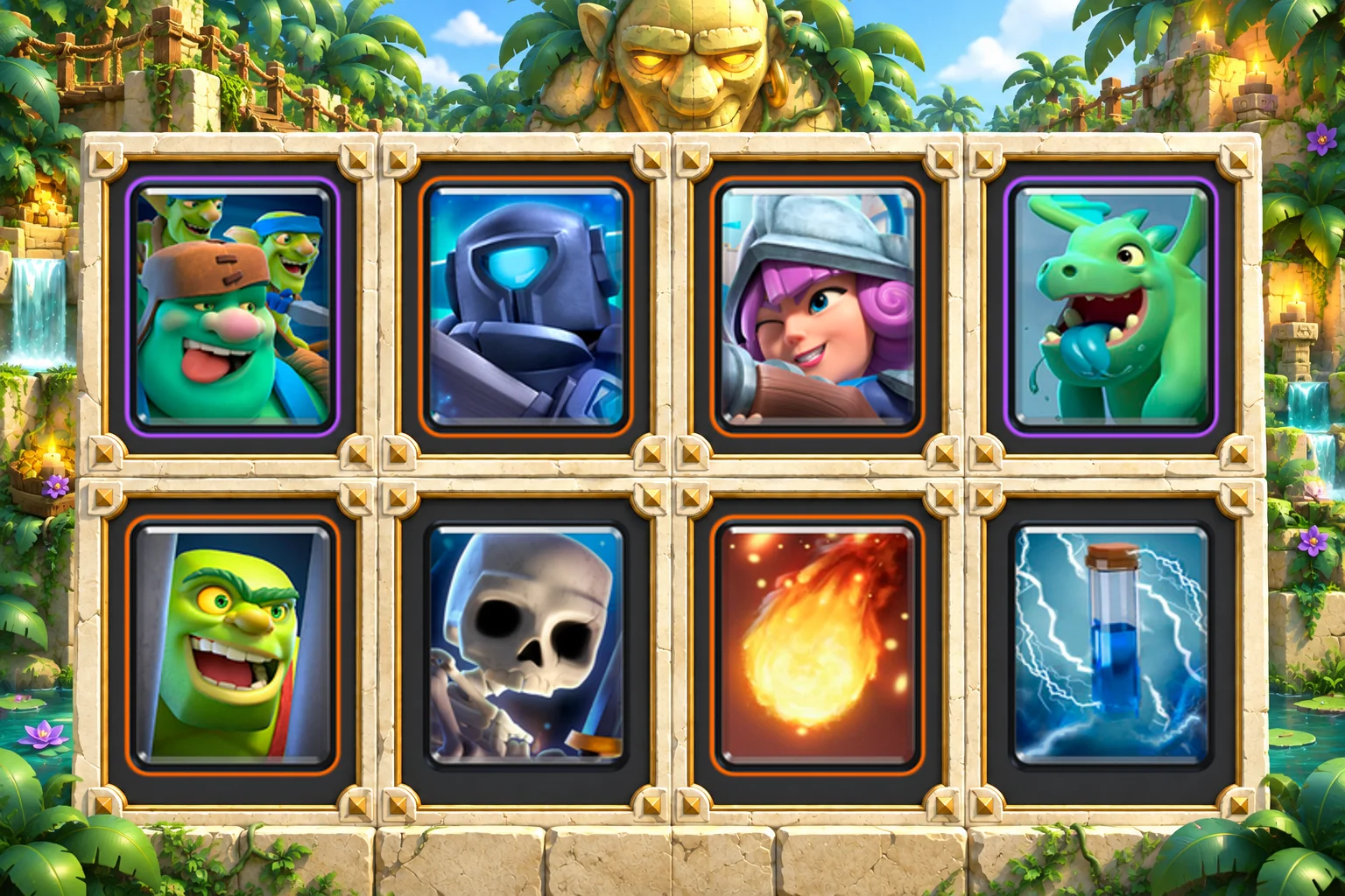 Goblin Giant Mini P.E.K.K.A Control: Goblin Giant, Mini P.E.K.K.A, Musketeer, Baby Dragon, Goblin Cage, Skeletons, Fireball, Zap